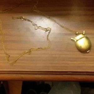 Lady bug necklace/watch